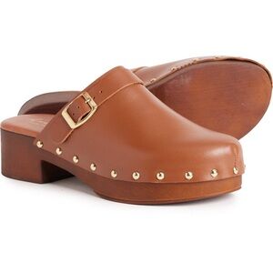 New! Avellin Italian 🇮🇹 Leather Studded Clogs Mules size 40